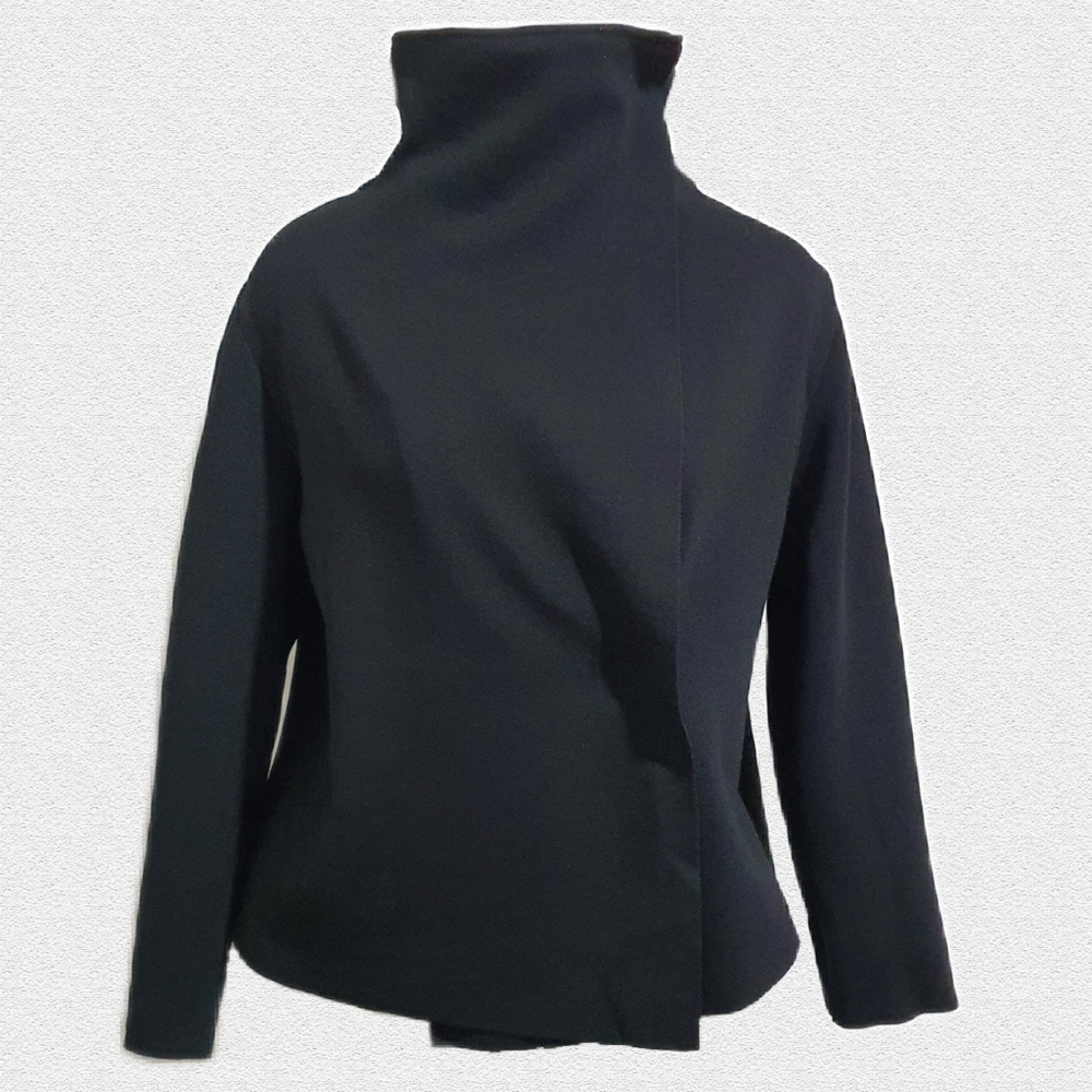 Zaket & Plover Black Knit Jacket Size XL - Picture 3 of 8